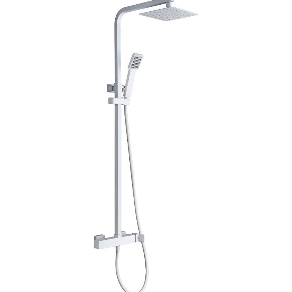 Imex Colonne de Douche Anti-Calcaire Blanc Mat FIYI BDF016/BL