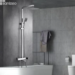 Colonne De Douche Mécanique|Imex Colonne de Douche et Baignoire Anti-Calcaire Chrome FIYI BDF016-B