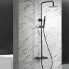 Colonne De Douche Mécanique|Imex Colonne de Douche Anti-Calcaire Noir Mat BDD038/NG
