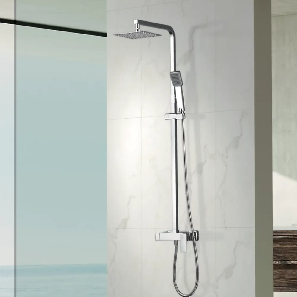 Colonne De Douche Mécanique|Imex Colonne de Douche Anti-Calcaire Chrome PISA BDP048
