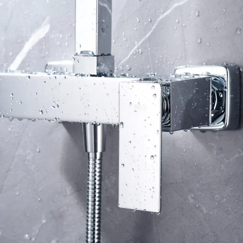 Colonne De Douche Mécanique|Imex Colonne de Douche Anti-Calcaire Chrome PISA BDP048