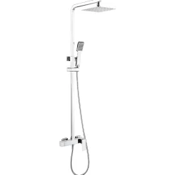 Colonne De Douche Mécanique|Imex Colonne de Douche Anti-Calcaire Chrome PISA BDP048