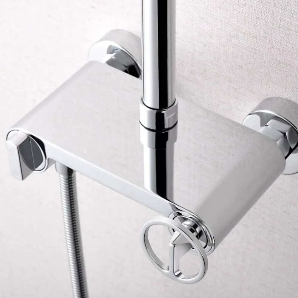 Colonne De Douche Mécanique|Imex Colonne de Douche Anti-Calcaire Chrome OLIMPO BDC033
