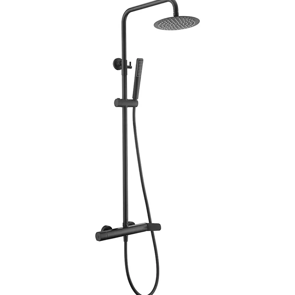 Imex Colonne de Douche Anti-Calcaire Noir Mat DINAMARCA BDR031/NG