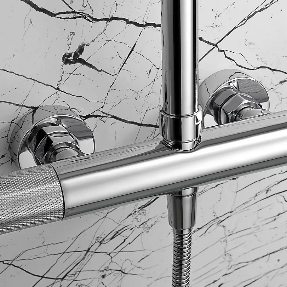 Colonne De Douche Mécanique|Imex Colonne de Douche Anti-Calcaire Chrome BDD038