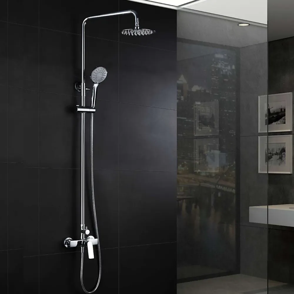 Colonne De Douche Mécanique|Imex Colonne de Douche Anti-Calcaire Chrome LUXOR BDX023