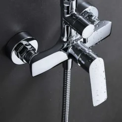 Colonne De Douche Mécanique|Imex Colonne de Douche Anti-Calcaire Chrome LUXOR BDX023