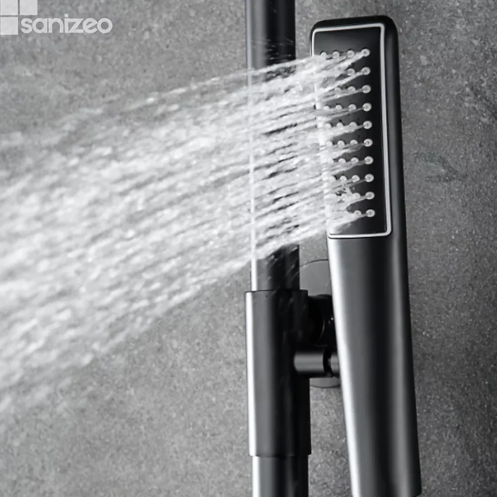 Imex Colonne de Douche Anti-Calcaire Noir Mat DELOS BDD055/NG