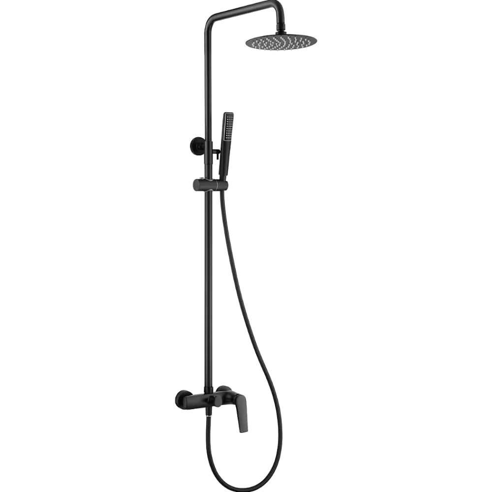 Imex Colonne de Douche Anti-Calcaire Noir Mat DELOS BDD055/NG