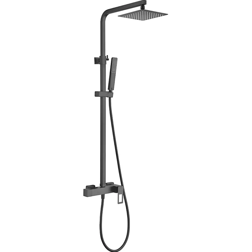 Imex Colonne de Douche Anti-Calcaire Noir Mat SUECIA BDC032/NG