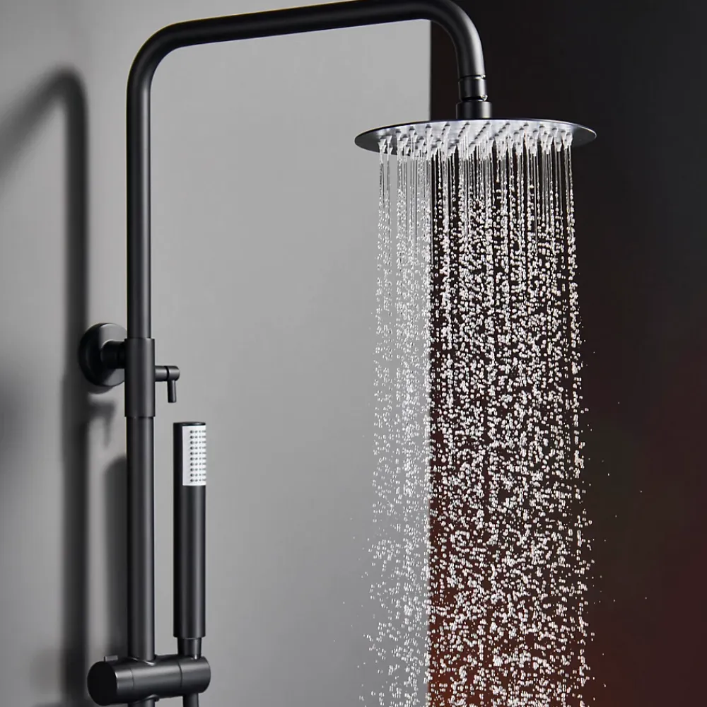 Colonne De Douche Mécanique|Imex Colonne de Douche Anti-Calcaire Noir Mat MONZA BDM039/NG