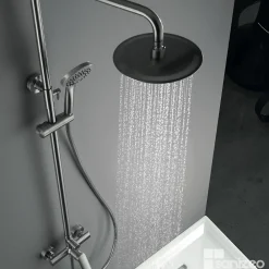 Colonne De Douche Mécanique|Imex Colonne de Douche Anti-Calcaire Nickel Brossé URAL BDG040/NQ