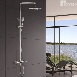 Colonne De Douche Mécanique|Imex Colonne de Douche Anti-Calcaire Acier Inoxydable Intérieur / Extérieur MOSCU BDK034