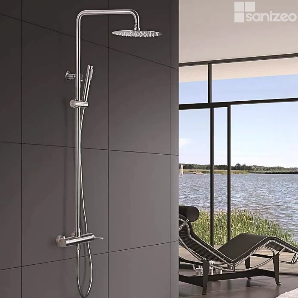 Colonne De Douche Mécanique|Imex Colonne de Douche Anti-Calcaire Acier Inoxydable Intérieur / Extérieur MOSCU BDK034