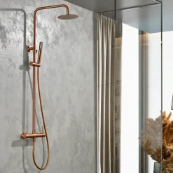 Imex Colonne de Douche Anti-Calcaire Or Rose Cuivré MONZA BDM039/ORC