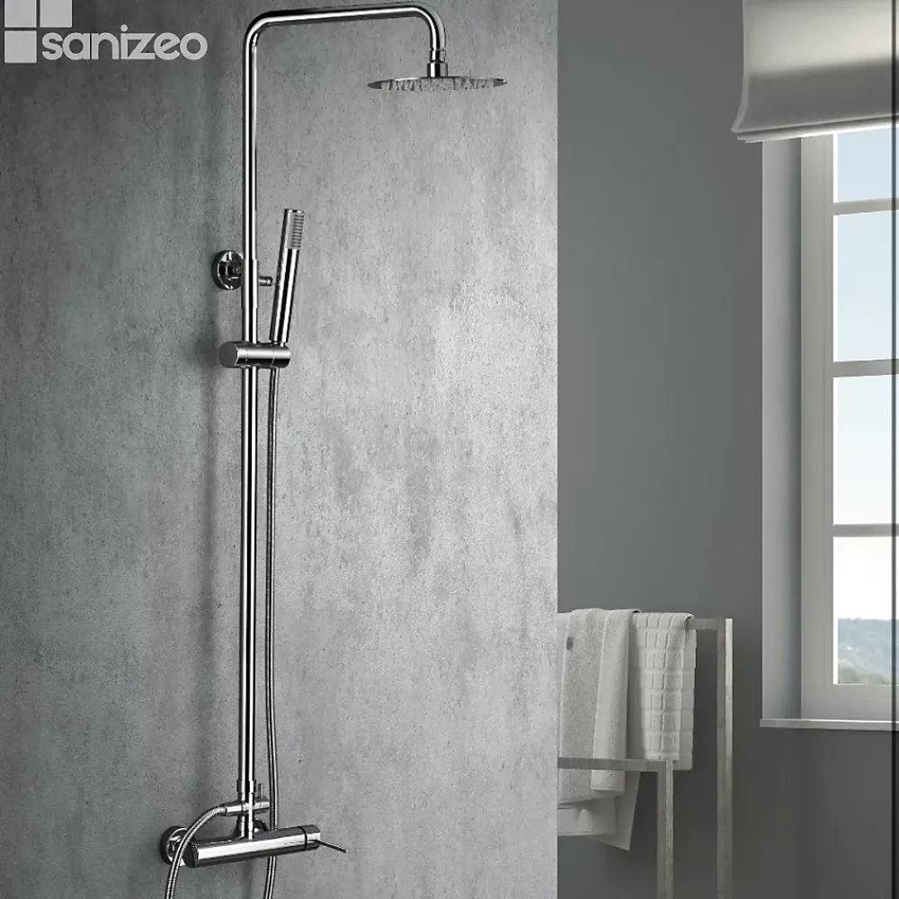 Colonne De Douche Mécanique|Imex Colonne de Douche Anti-Calcaire Chrome MILOS STICK BDYS045