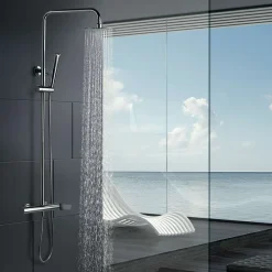 Imex Colonne de Douche Anti-Calcaire Chrome DINAMARCA BDR031