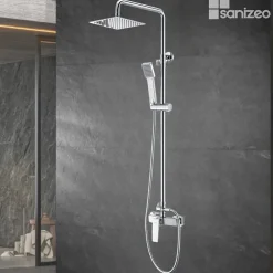 Colonne De Douche Mécanique|Imex Colonne de Douche Anti-Calcaire Chrome ART BDAR025