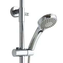 Pommeau De Douche, Flexible Et Barre De Douche|Kiamami Valentina Colonne De Douche Avec Douchette Et Pommeau Fixe Ronde