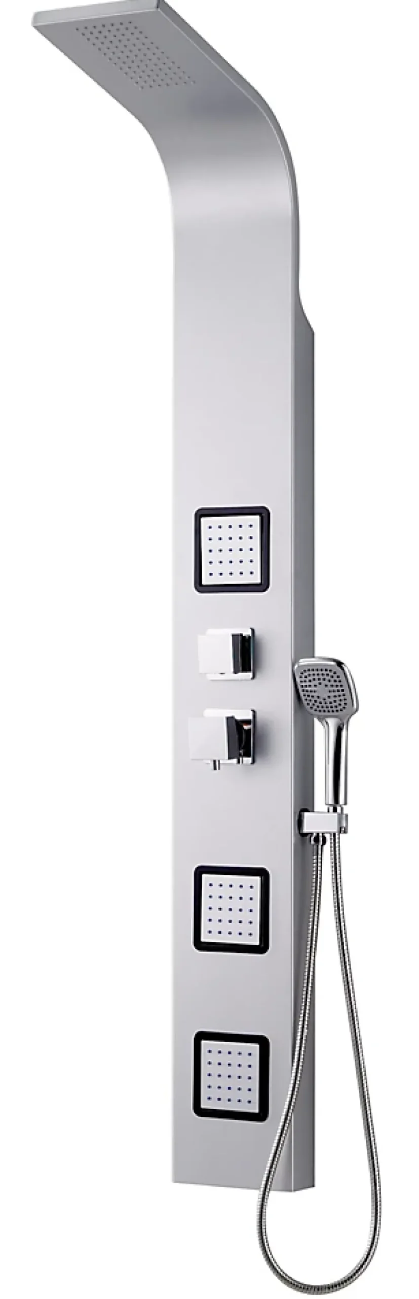 Kiamami Valentina Colonne De Douche Avec Fonction Hydromassage Couleur Gris