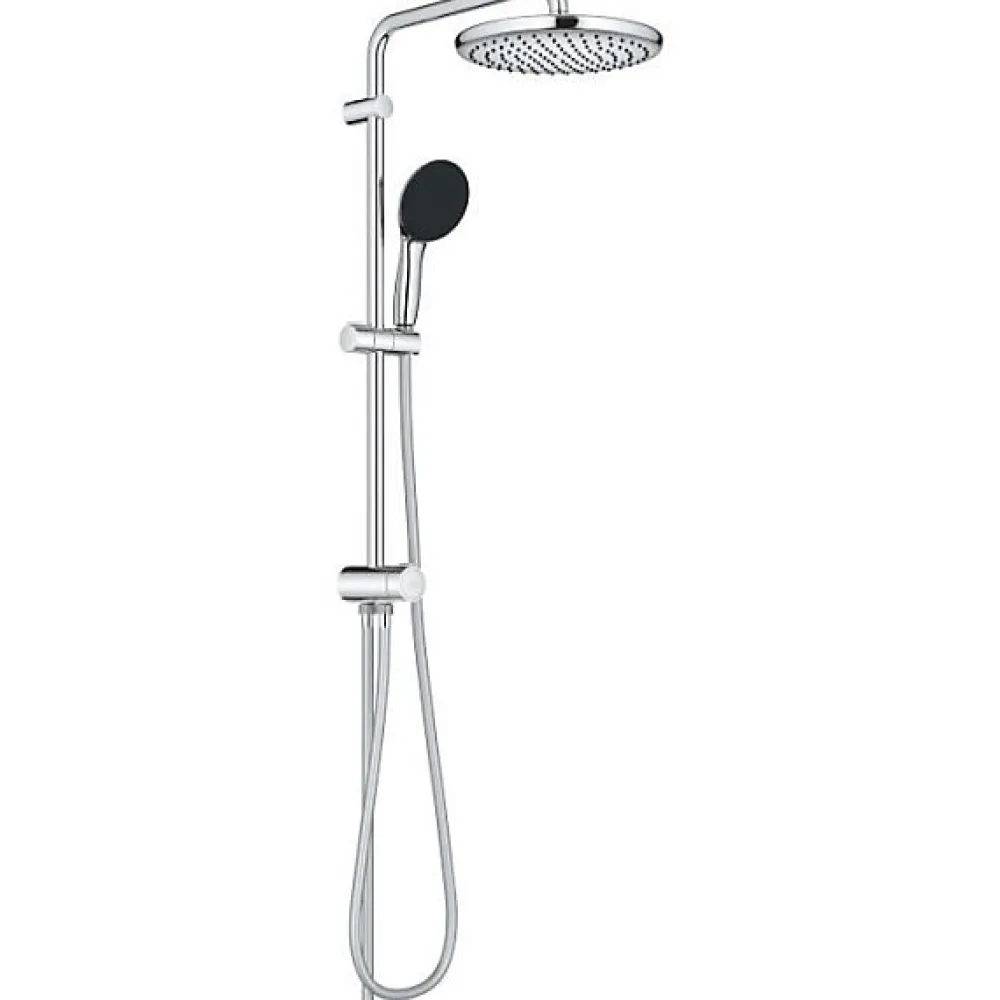 Colonne De Douche Thermostatique|Grohe Colonne de douche avec inverseur manuel - Economie d'eau - Vitalio Start System 250 - Chromé - 26680001