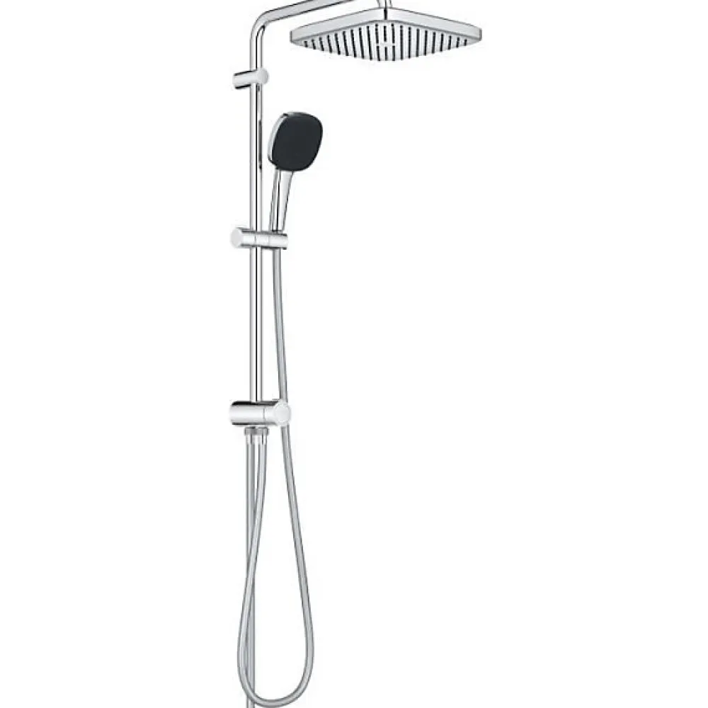 Grohe Colonne de douche avec inverseur manuel - Economie d'eau - Vitalio Comfort 250 - Chromé - 26698001