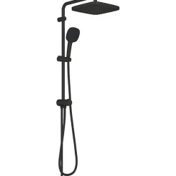 Grohe Colonne de douche avec inverseur manuel - Economie d'eau - Vitalio Comfort 250 - Noir Mat - 266982431