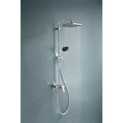 Colonne De Douche Thermostatique|Grohe Colonne de douche avec mitigeur monocommande - Economie d'eau - Vitalio Comfort 250 - Chromé - 26985001