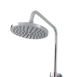Kiamami Valentina Colonne De Douche Avec Mitigeur Thermostatique, Tête De Douche Fixe Et Douchette À Main À Jet Unique