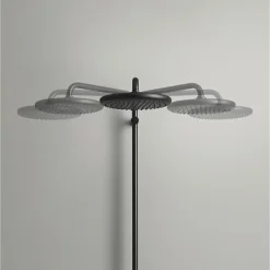 Grohe Colonne de douche avec mitigeur thermostatique - Economie d'eau - Vitalio Start System 250 - Noir Mat - 266772431