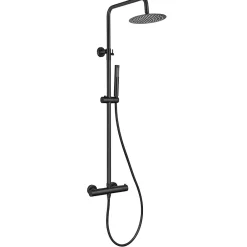 Lomazoo Colonne de douche avec mitigeur thermostatique Pandora noir