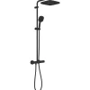 Colonne De Douche Thermostatique|Grohe Colonne de douche avec mitigeur thermostatique - Economie d'eau - Vitalio Comfort 250 - Noir Mat - 266962431