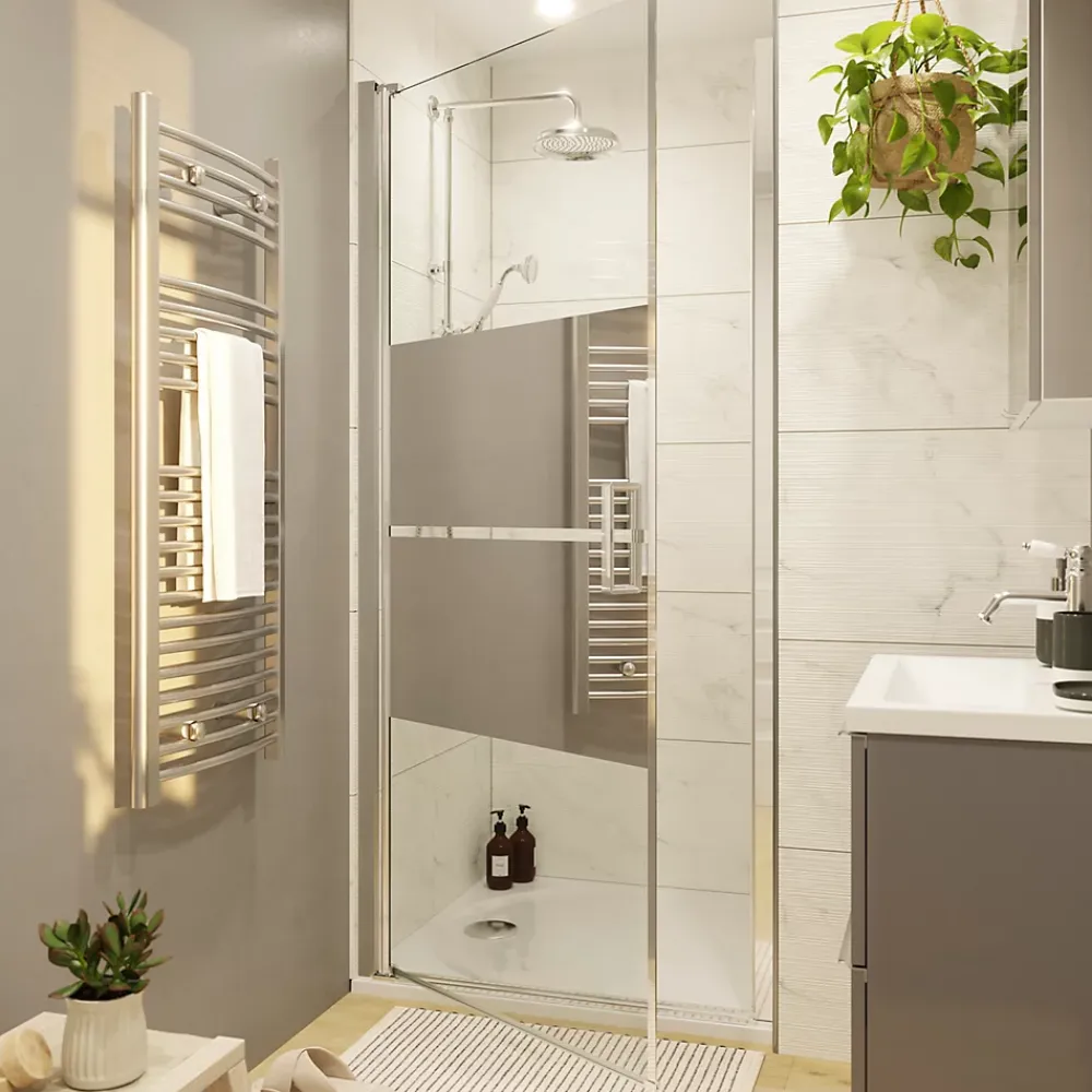 Colonne De Douche Mécanique|GoodHome Colonne de douche avec mélangeur mécanique + douchette + flexible + barre réglable, chrome, Etel