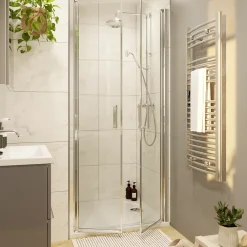 Colonne De Douche Mécanique|GoodHome Colonne de douche avec mélangeur mécanique + douchette + flexible + barre réglable, chrome, Etel