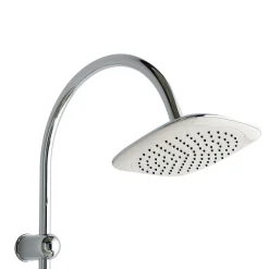 Kiamami Valentina Colonne De Douche Avec Pommeau Fixe Et Douchette De Forme Carrée