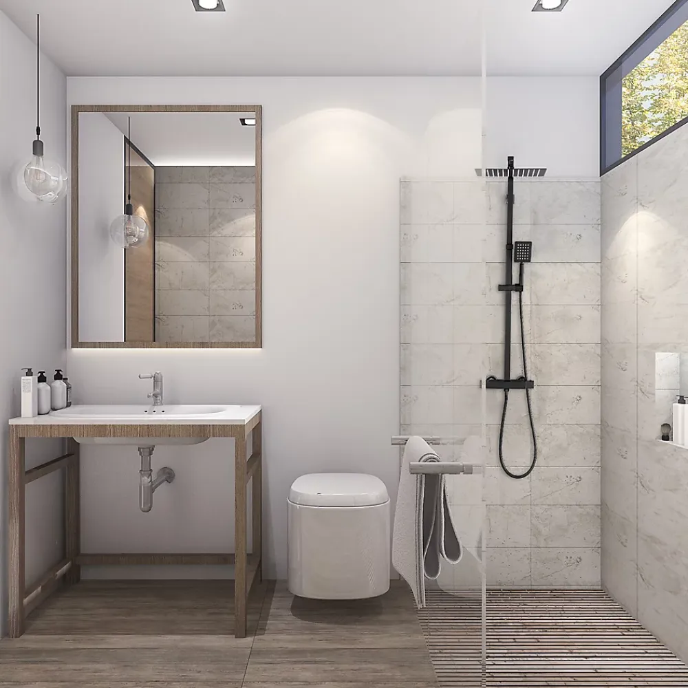 Colonne De Douche Thermostatique|Auralum Max Colonne de Douche avec Robinetterie Thermostatique, Ensemble de Douche avec pommeau + douchette