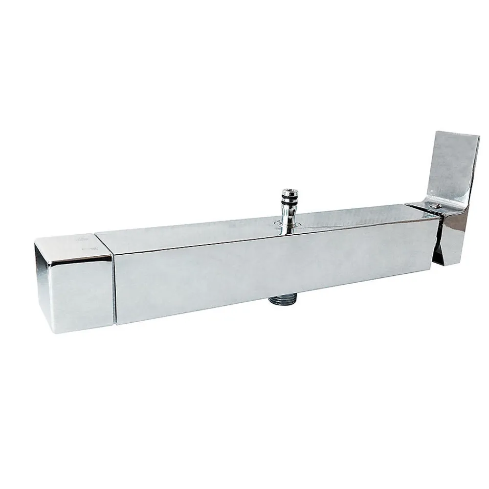 Colonne De Douche Mécanique|Kibath Colonne de douche carrée EXTRA FLAT, 73-122 cm, finition chrome poli, en laiton