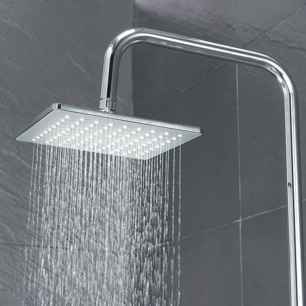 Colonne De Douche Sans Robinetterie|Bain-Bain Colonne de douche Carree Chrome KARY -