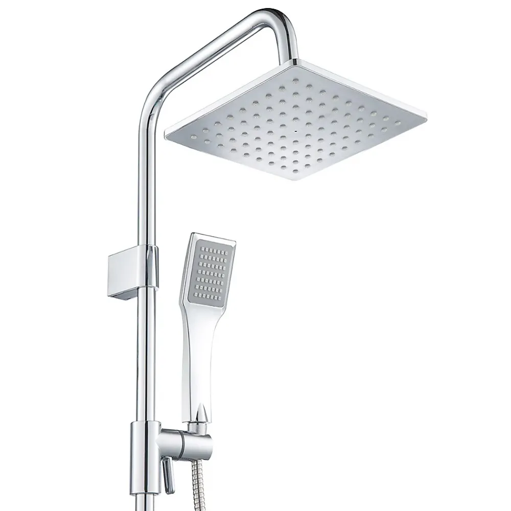 Colonne De Douche Sans Robinetterie|Bain-Bain Colonne de douche Carree Chrome KARY -