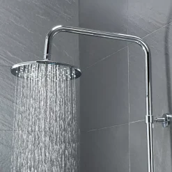 Colonne De Douche Sans Robinetterie|Bain-Bain Colonne de douche Chrome Avec Tablette KIRA -