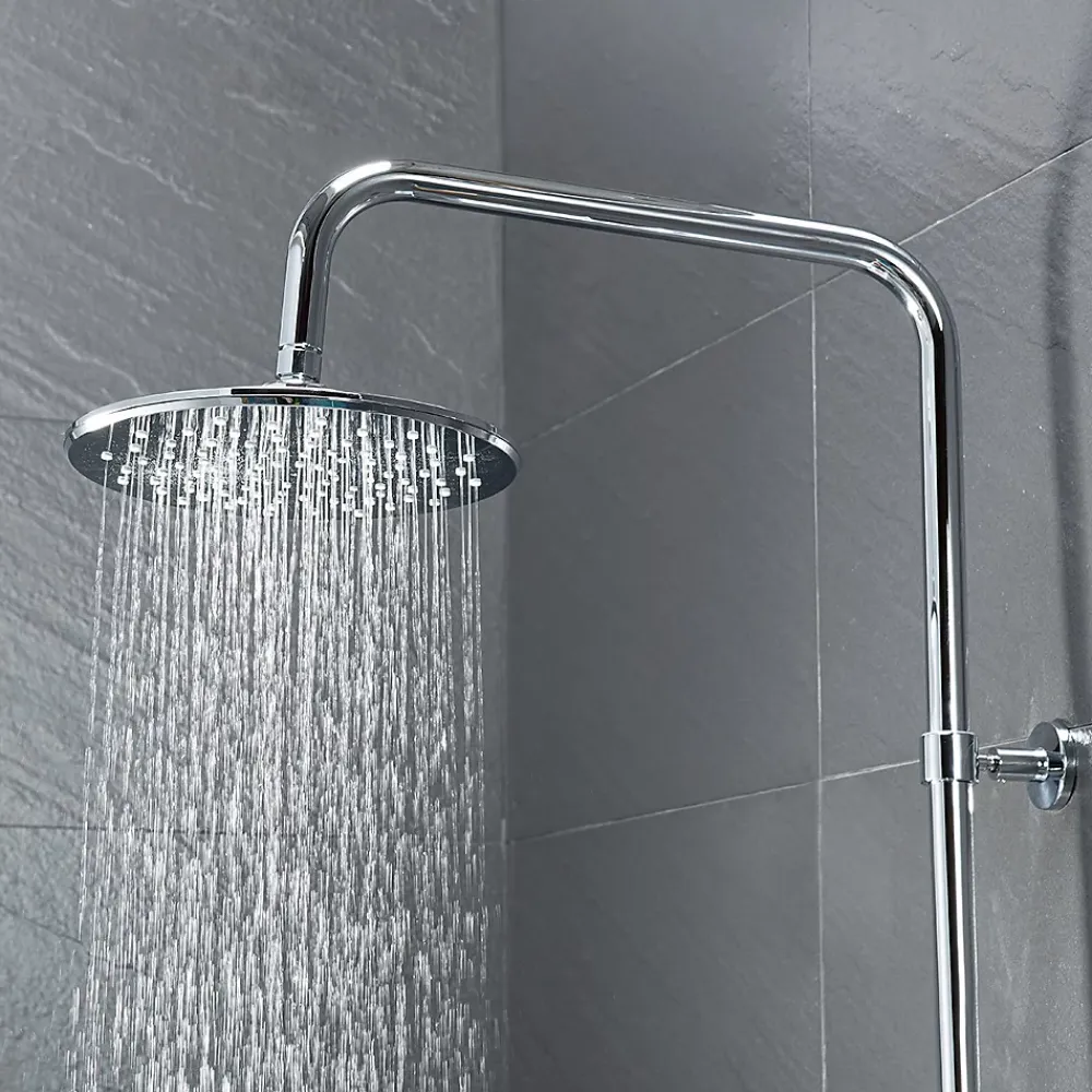 Colonne De Douche Sans Robinetterie|Bain-Bain Colonne de douche Chrome Avec Tablette KIRA -