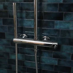 Colonne De Douche Mécanique|Essebagno Colonne de douche chromée avec mitigeur mécanique Luisa