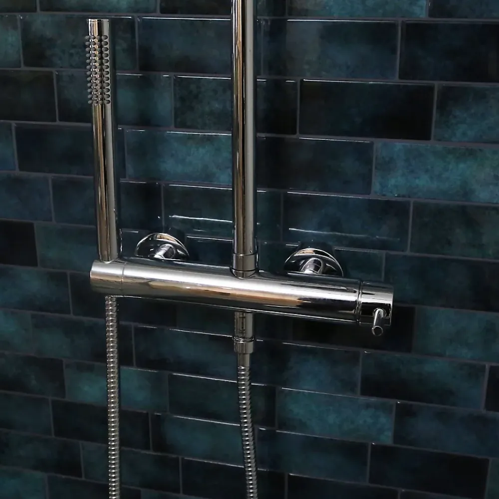 Colonne De Douche Mécanique|Essebagno Colonne de douche chromée avec mitigeur mécanique Luisa