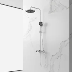Colonne De Douche Mécanique|Dileci Colonne de douche couleur chrome -