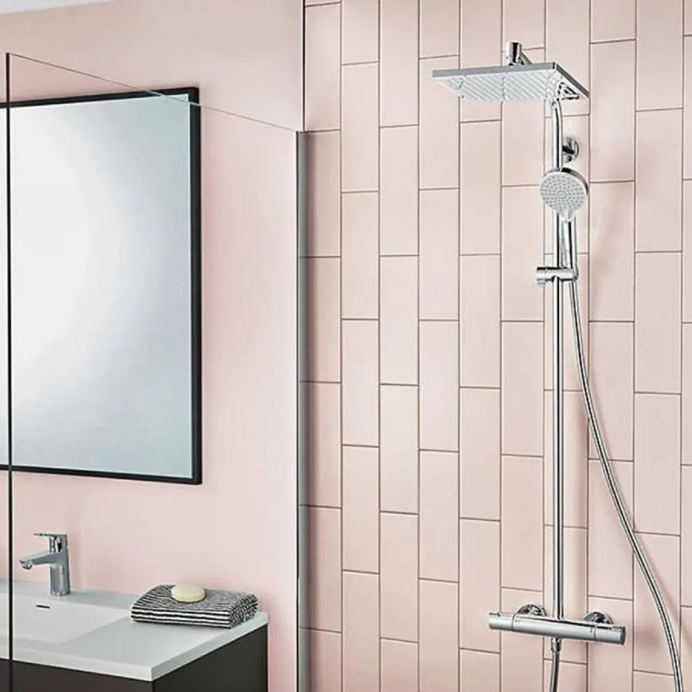 Hansgrohe Colonne de douche Crometta E 240 EcoSmart avec mitigeur thermostatique 27281000