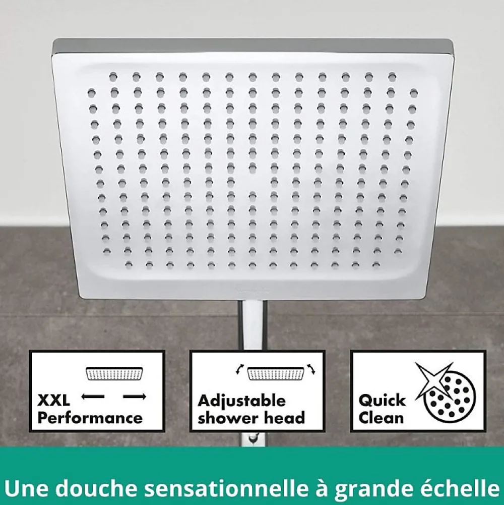 Hansgrohe Colonne de douche Crometta E 240 EcoSmart avec mitigeur thermostatique 27281000