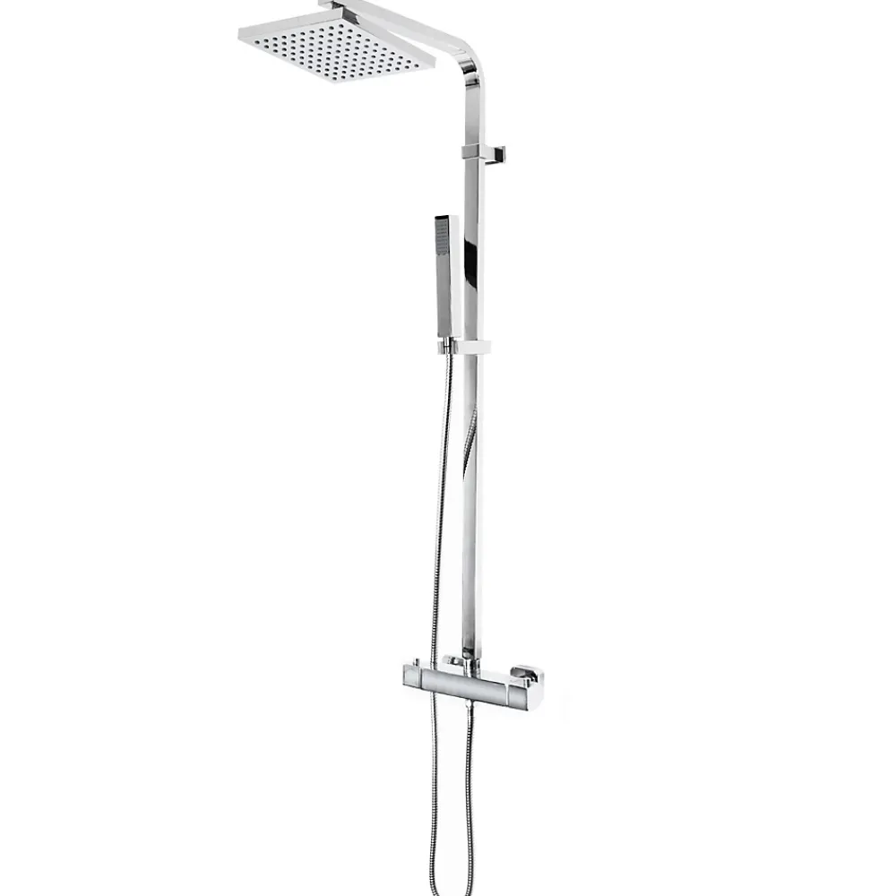Autres Colonne de douche design carre Robinet Mitigeur thermostatique chrome