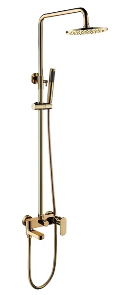 Robinet De Douche|Hudor Colonne de douche dorée SC008 collection Scamandre