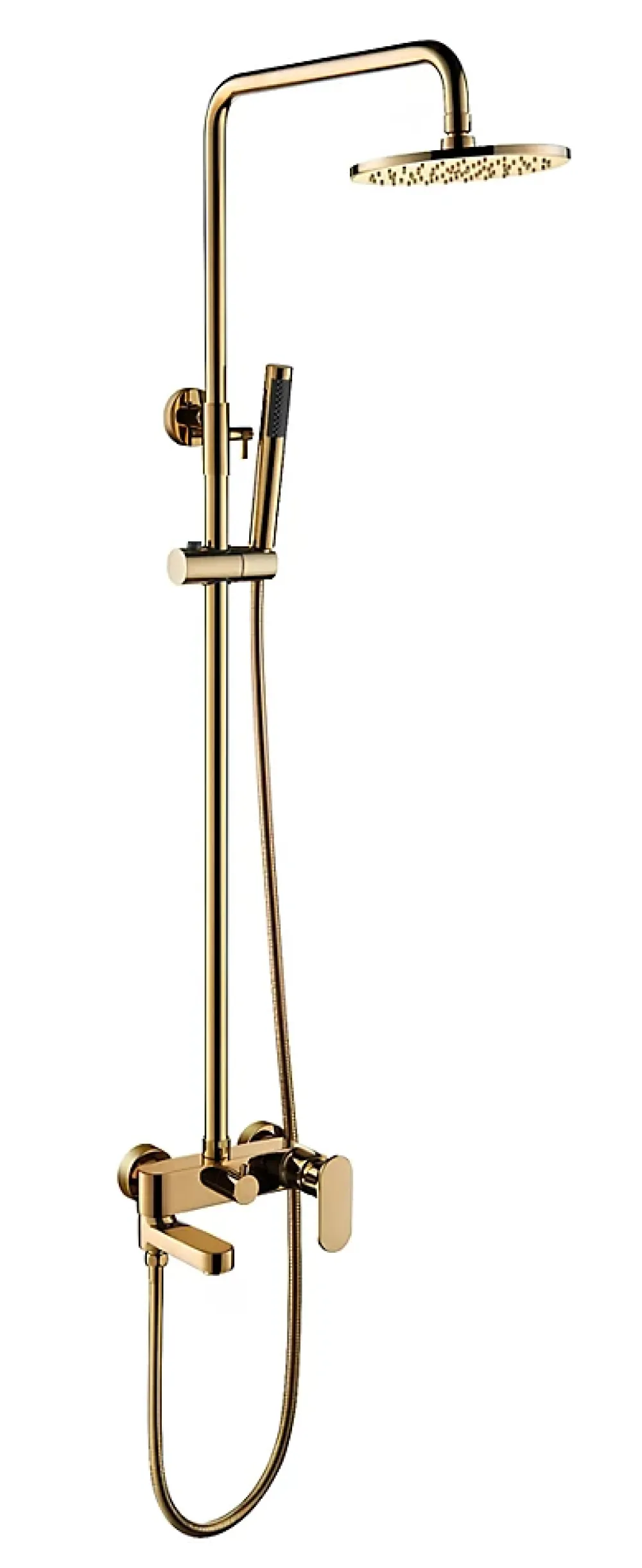 Robinet De Douche|Hudor Colonne de douche dorée SC008 collection Scamandre
