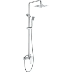 Imex Products Colonne de douche ELAN Mitigeur monocommande Chromé BrillantOr brosséBlanc matChroméNoir matCanon de fusil couleur Chromé Brill